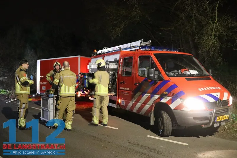 Grote brand in boerderij met rieten dak Loon op Zand 112 De Langstraat