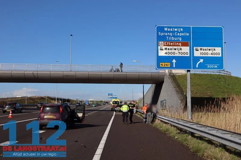 Dagje Efteling eindigt in ravage op A59: Drie auto's betrokken bij kettingbotsing 112 De Langstraat