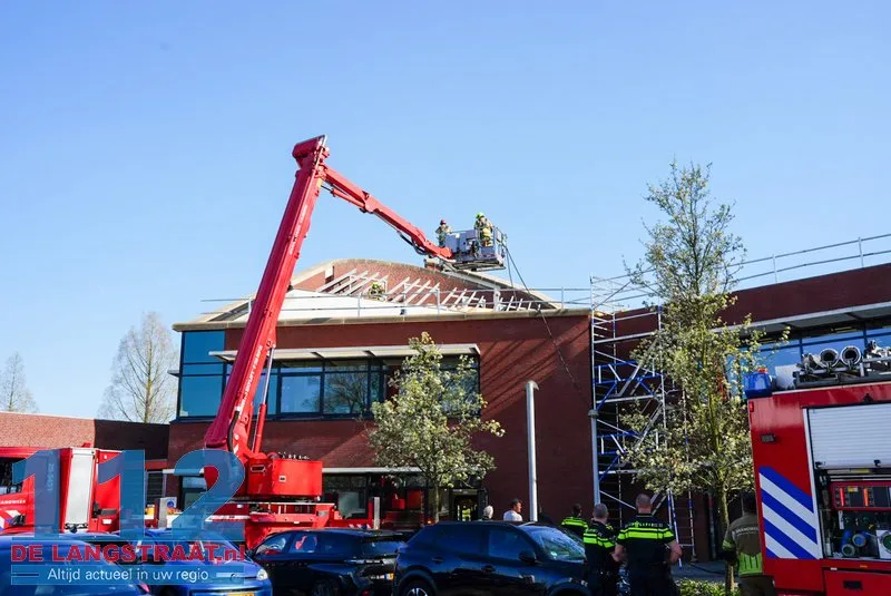 Brand na dakwerkzaamheden in bedrijfspand Kaatsheuvel 112 De Langstraat