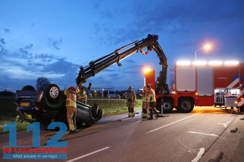 Zoekactie na crash deelauto in sloot aan Weteringweg: Bestuurder spoorloos 112 De Langstraat