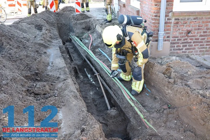 Brandweer ontruimt huizen vanwege gaslek in Sprang-Capelle 112 De Langstraat