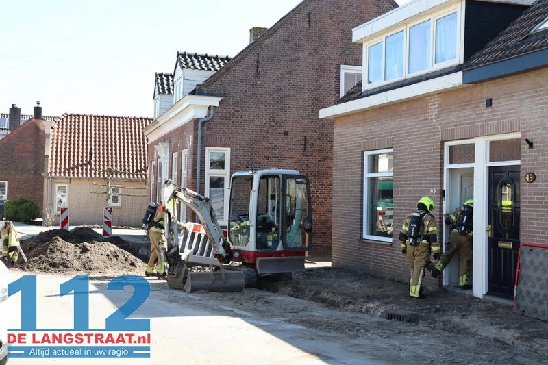 Brandweer ontruimt huizen vanwege gaslek in Sprang-Capelle 112 De Langstraat