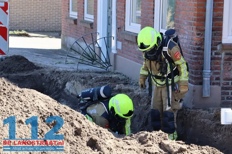 Brandweer ontruimt huizen vanwege gaslek in Sprang-Capelle 112 De Langstraat