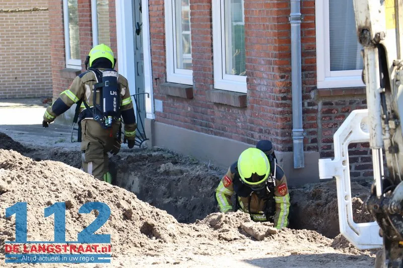 Brandweer ontruimt huizen vanwege gaslek in Sprang-Capelle 112 De Langstraat