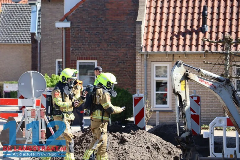 Brandweer ontruimt huizen vanwege gaslek in Sprang-Capelle 112 De Langstraat