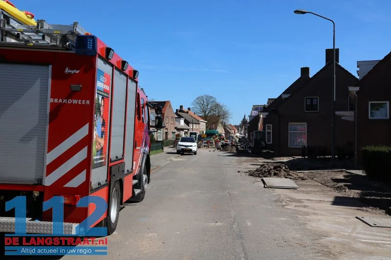 Brandweer ontruimt huizen vanwege gaslek in Sprang-Capelle 112 De Langstraat