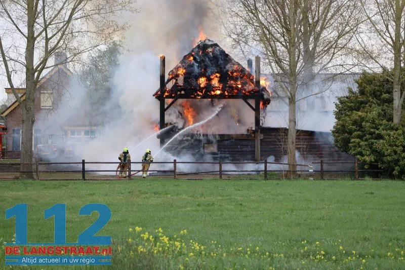 Brand in hooischuur bij dierenpension in Oudheusden 112 De Langstraat