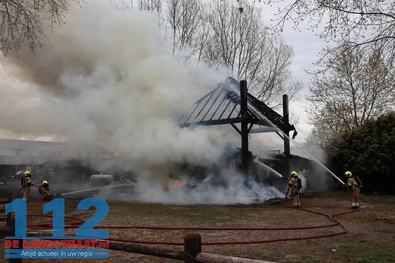Brand in hooischuur bij dierenpension in Oudheusden 112 De Langstraat