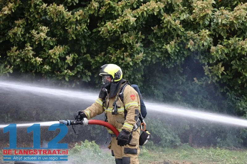 Brand in hooischuur bij dierenpension in Oudheusden 112 De Langstraat
