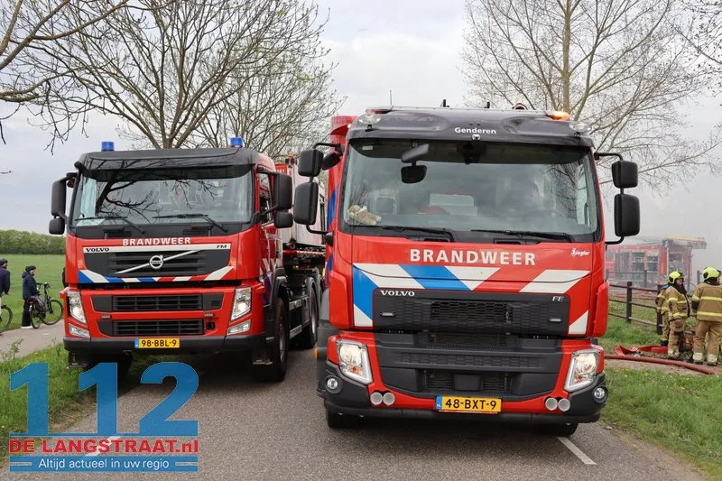 Brand in hooischuur bij dierenpension in Oudheusden 112 De Langstraat