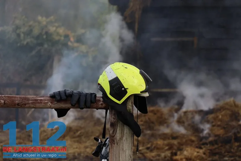 Brand in hooischuur bij dierenpension in Oudheusden 112 De Langstraat