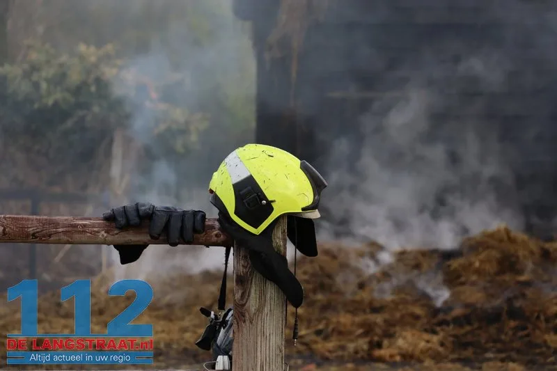 Brand in hooischuur bij dierenpension in Oudheusden 112 De Langstraat