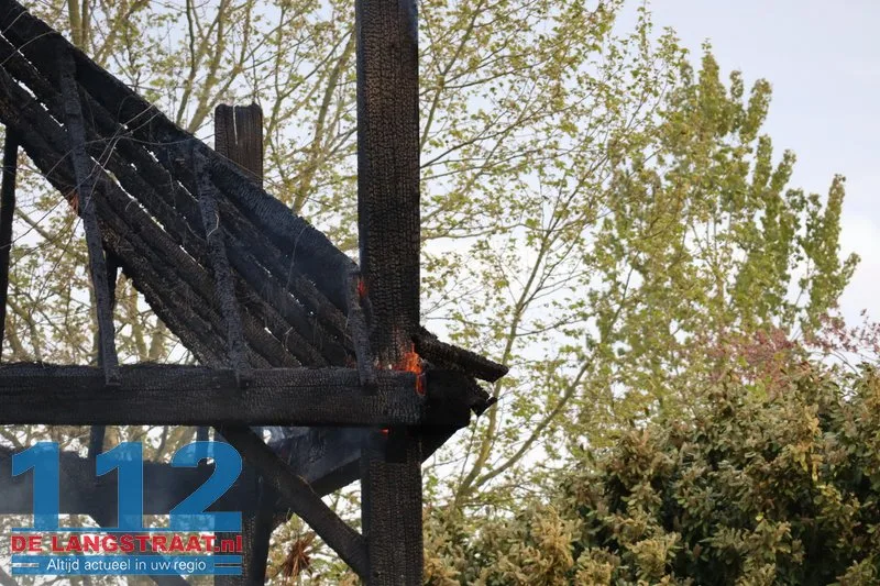 Brand in hooischuur bij dierenpension in Oudheusden 112 De Langstraat