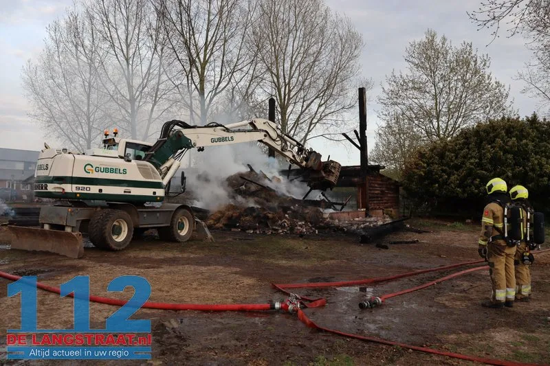 Brand in hooischuur bij dierenpension in Oudheusden 112 De Langstraat