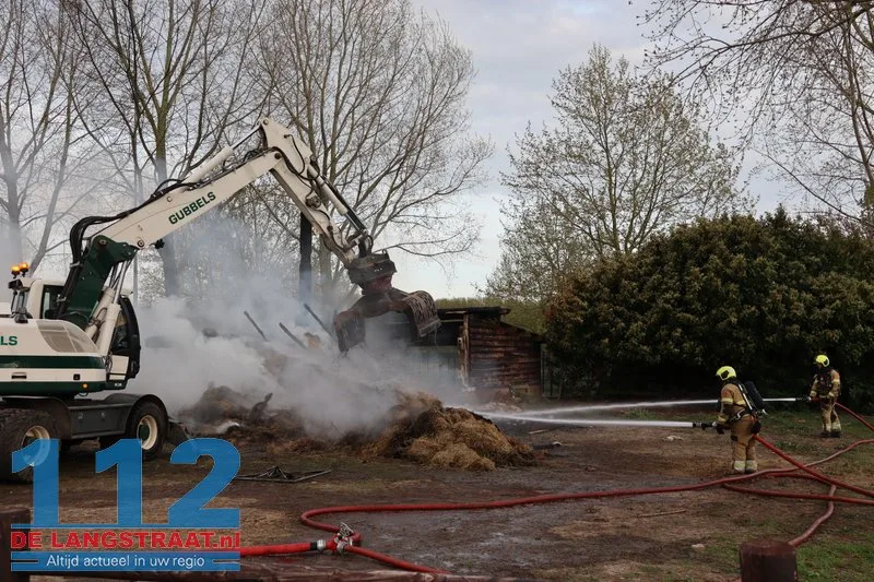 Brand in hooischuur bij dierenpension in Oudheusden 112 De Langstraat