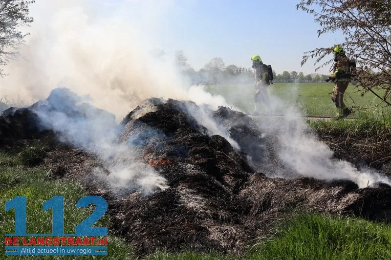 Veel rook bij buitenbrand Lage Zandschel Kaatsheuvel 112 De Langstraat