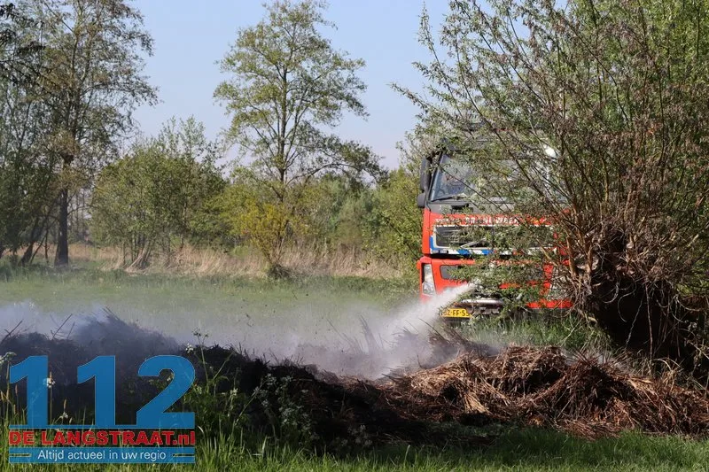 Veel rook bij buitenbrand Lage Zandschel Kaatsheuvel 112 De Langstraat