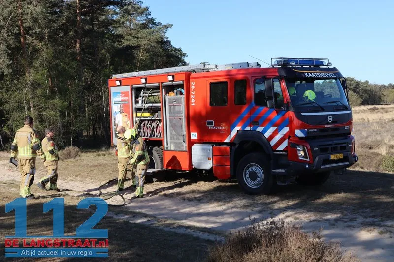 Brandende boomstam laat brandweer massaal uitrukken in Loonse en Drunense Duinen 112 De Langstraat