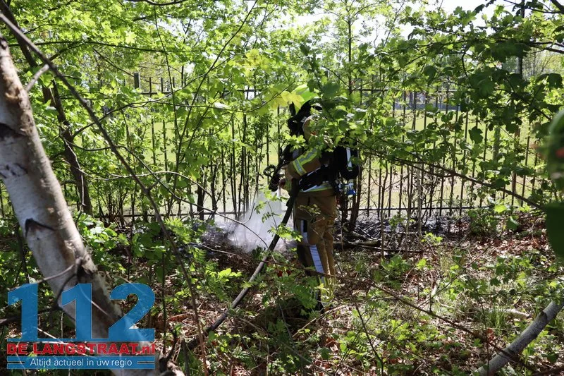 Brandje bij voetbalterrein SSC 55 snel geblust Sprang-Capelle 112 De Langstraat