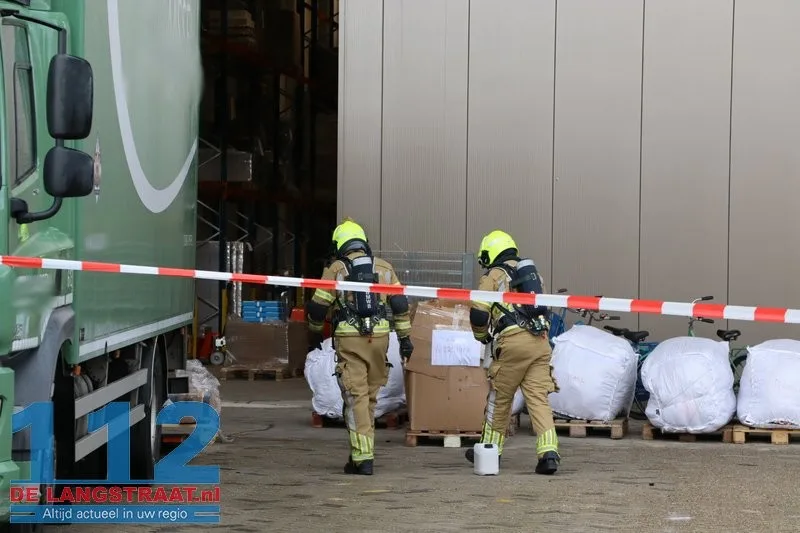 Ontruiming bij Baanbrekers na lekkage van gevaarlijke stof op buitenterrein Waalwijk 112 De Langstraat