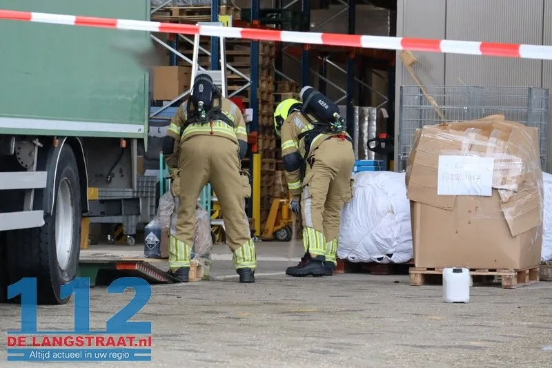 Ontruiming bij Baanbrekers na lekkage van gevaarlijke stof op buitenterrein Waalwijk 112 De Langstraat