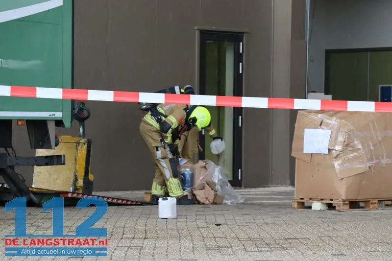 Ontruiming bij Baanbrekers na lekkage van gevaarlijke stof op buitenterrein Waalwijk 112 De Langstraat