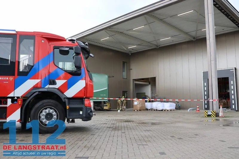 Ontruiming bij Baanbrekers na lekkage van gevaarlijke stof op buitenterrein Waalwijk 112 De Langstraat