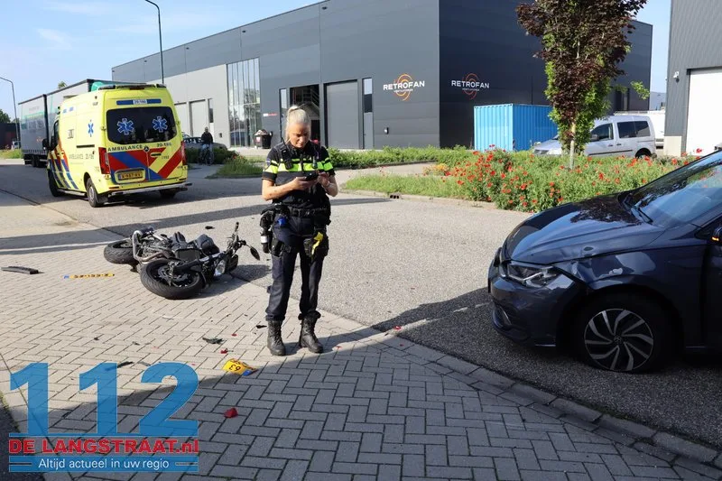 Motorrijder gewond bij botsing met twee auto’s in Kaatsheuvel 112 De Langstraat