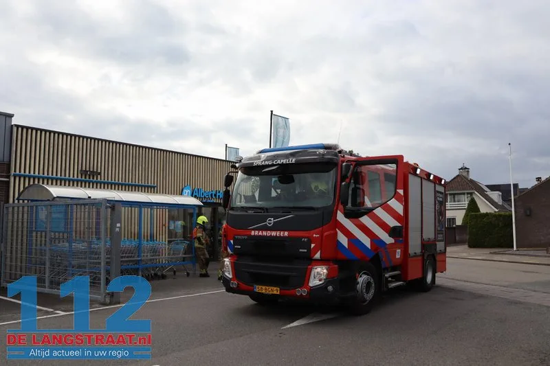 Medewerkers Albert Heijn Sprang-Capelle ruiken vreemde lucht en bellen de brandweer 6 Medewerkers Albert Heijn Sprang-Capelle ruiken vreemde lucht en bellen de brandweer 112 De Langstraat