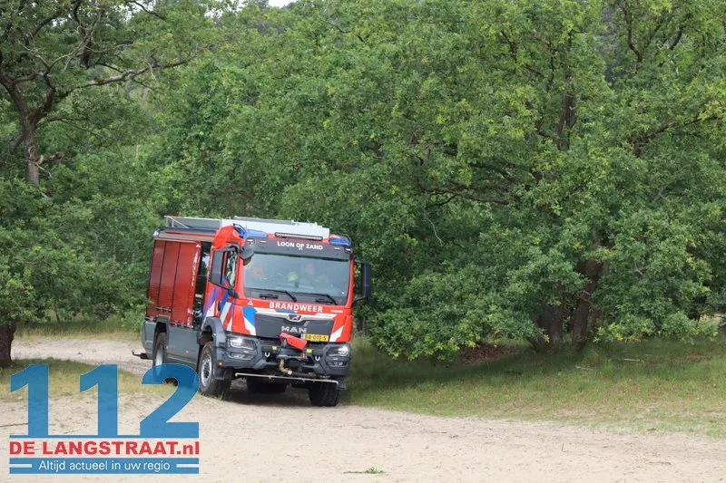 Man en vrouw ontdekken smeulend kampvuur in Loonse en Drunense Duinen en slaan alarm bij brandweer 112 De Langstraat