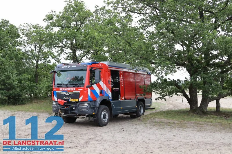 Man en vrouw ontdekken smeulend kampvuur in Loonse en Drunense Duinen en slaan alarm bij brandweer 112 De Langstraat