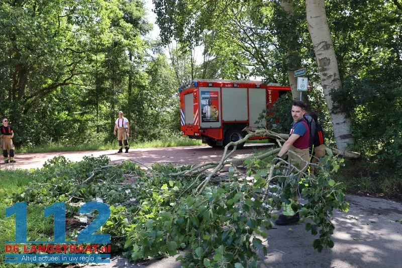 Noodweer zorgt voor veel schade 112 De Langstraat
