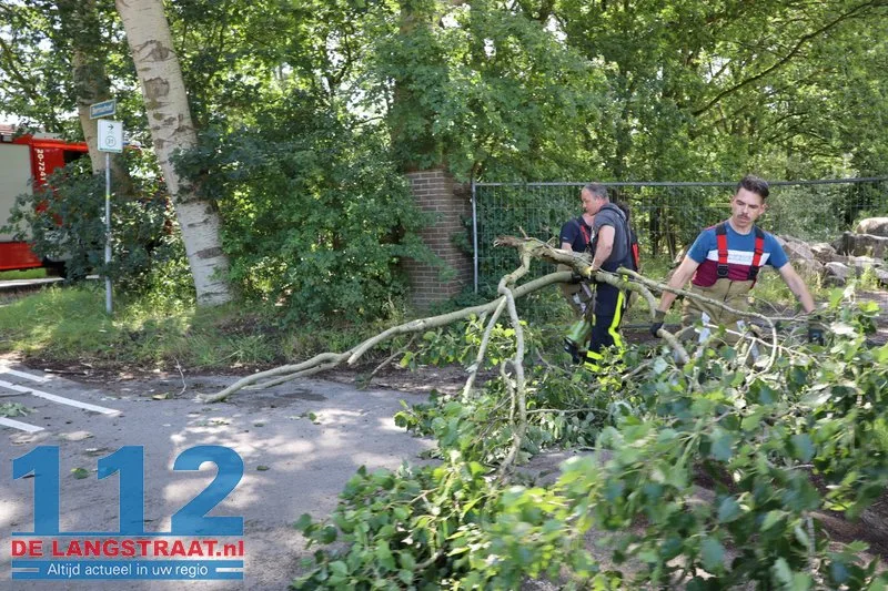 Noodweer zorgt voor veel schade 112 De Langstraat