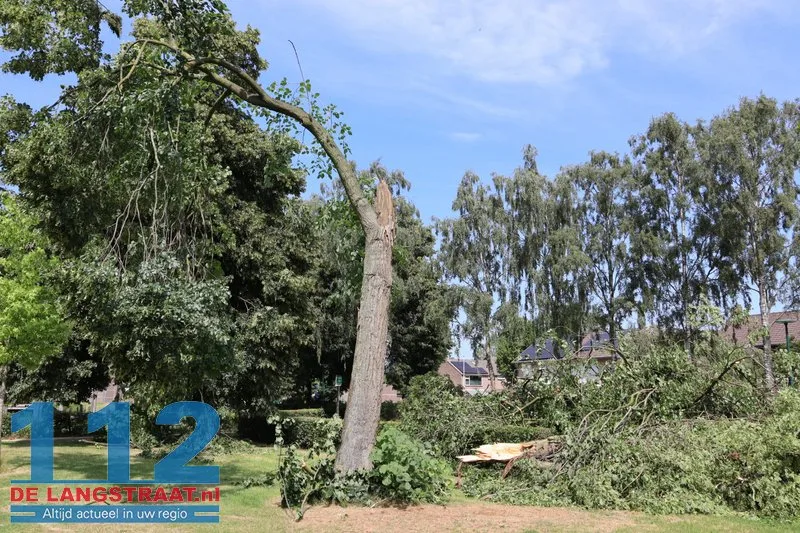 Noodweer zorgt voor veel schade 112 De Langstraat