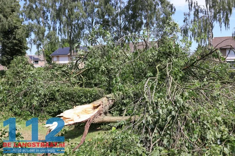 Noodweer zorgt voor veel schade 112 De Langstraat