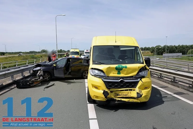 Kettingbotsing met drie voertuigen op A59 zorgt voor flinke file vanaf Kaatsheuvel 112 De Langstraat