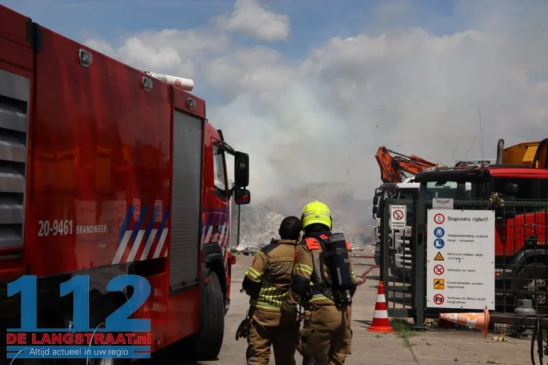 Grote inzet bij brand in papieropslag in Kaatsheuvel 12 Grote inzet bij brand in papieropslag in Kaatsheuvel 112 De Langstraat