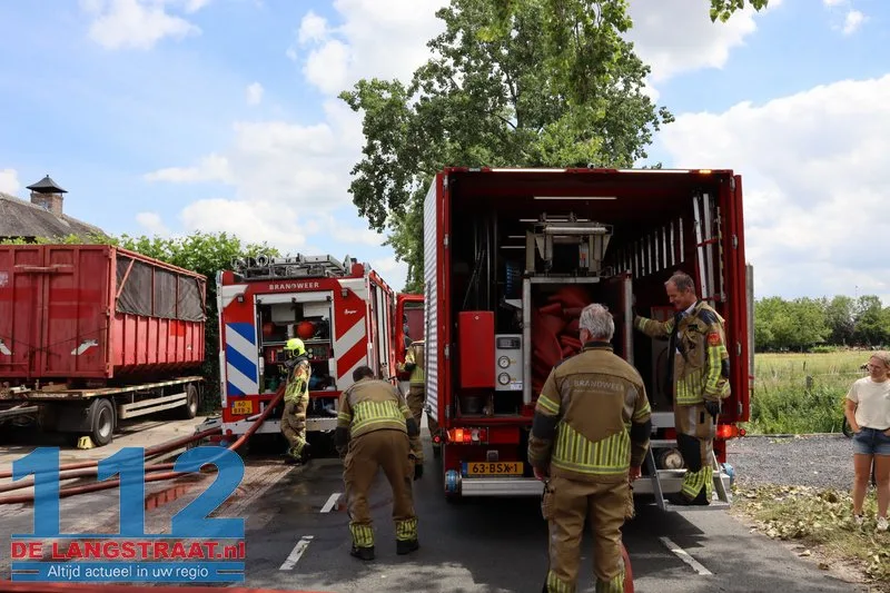 Grote inzet bij brand in papieropslag in Kaatsheuvel 26 Grote inzet bij brand in papieropslag in Kaatsheuvel 112 De Langstraat