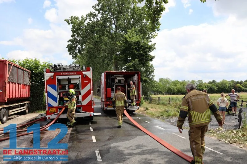 Grote inzet bij brand in papieropslag in Kaatsheuvel 27 Grote inzet bij brand in papieropslag in Kaatsheuvel 112 De Langstraat