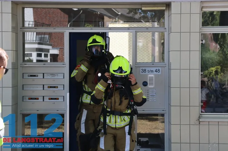 Keukenbrand in flat Van Wielesteinstraat Waalwijk: woningen ontruimd door hevige rookontwikkeling 112 De Langstraat