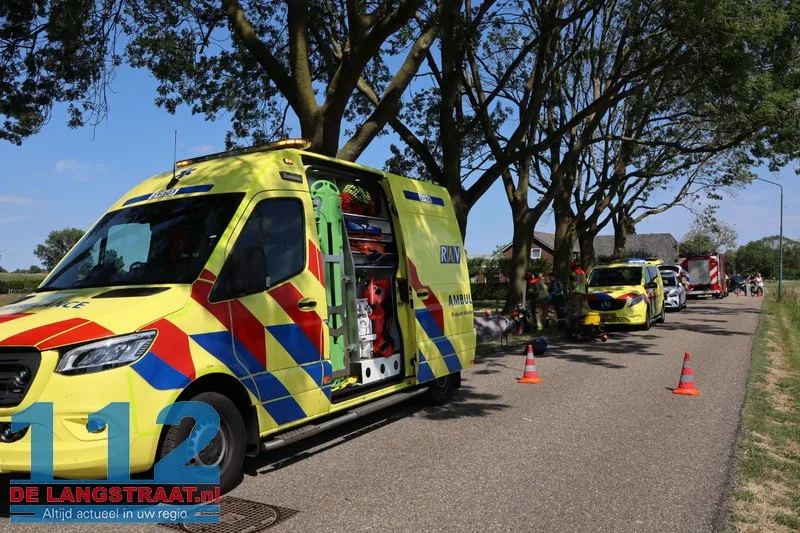 Wielrenner valt in droge sloot in Doeveren en raakt zwaargewond 112 De Langstraat