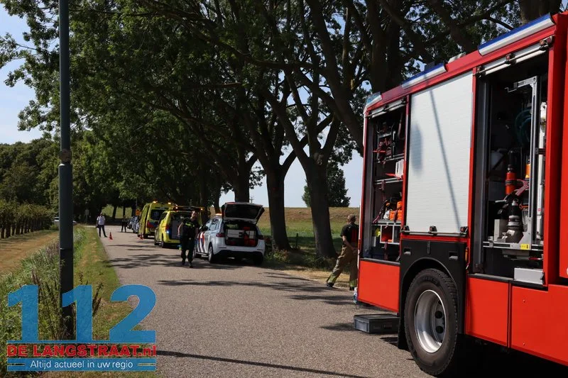 Wielrenner valt in droge sloot in Doeveren en raakt zwaargewond 112 De Langstraat