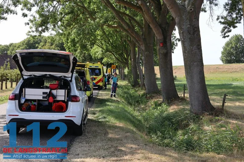 Wielrenner valt in droge sloot in Doeveren en raakt zwaargewond 112 De Langstraat