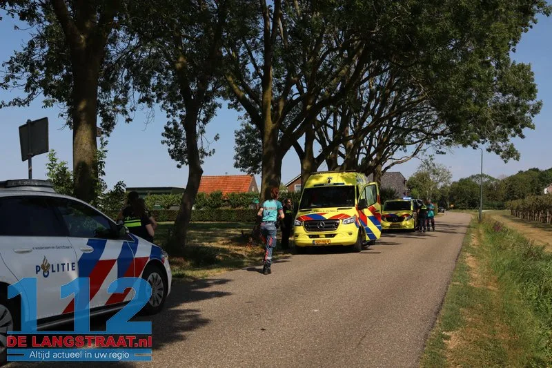 Wielrenner valt in droge sloot in Doeveren en raakt zwaargewond 112 De Langstraat