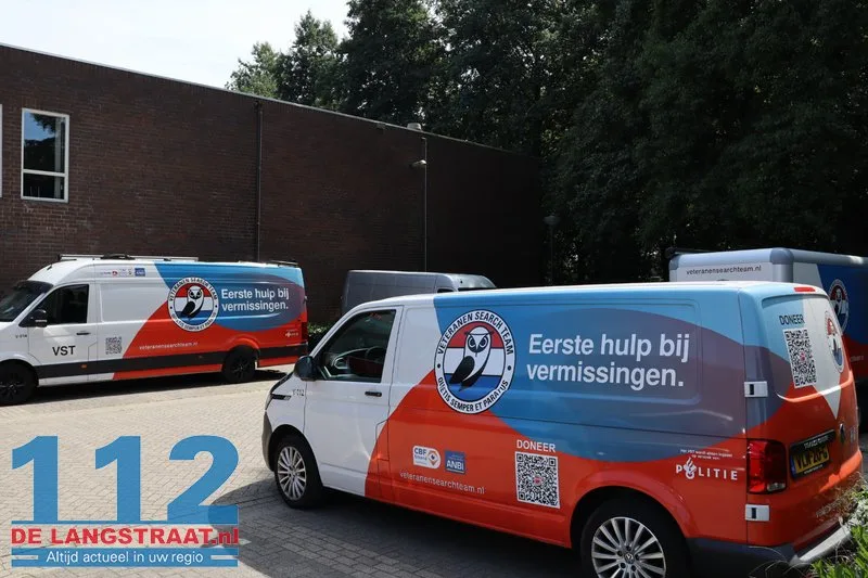 Veteranen Search Team zoekt in weilanden bij Waspik naar 78-jarige man 112 De Langstraat
