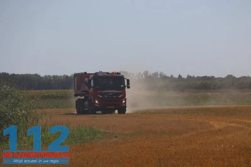 Snelle inzet van brandweer voorkomt grote bosbrand aan Mannenbeemdweg Waalwijk 112 De Langstraat