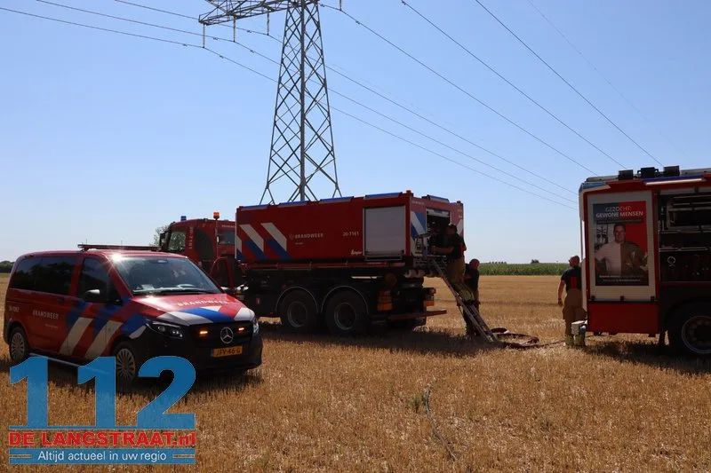 Snelle inzet van brandweer voorkomt grote bosbrand aan Mannenbeemdweg Waalwijk 112 De Langstraat
