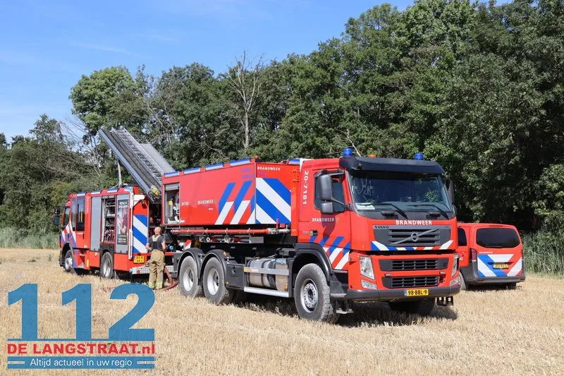 Snelle inzet van brandweer voorkomt grote bosbrand aan Mannenbeemdweg Waalwijk 112 De Langstraat