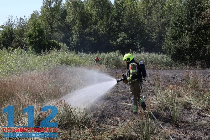 Felle natuurbrand in bosgebied Kruisvaart Sprang-Capelle 112 De Langstraat