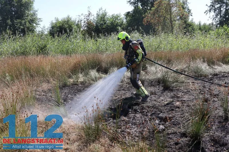 Felle natuurbrand in bosgebied Kruisvaart Sprang-Capelle 112 De Langstraat